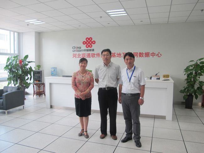 石家莊市工信局徐建民調(diào)研員一行參觀金石機房互聯(lián)網(wǎng)數(shù)據(jù)中心